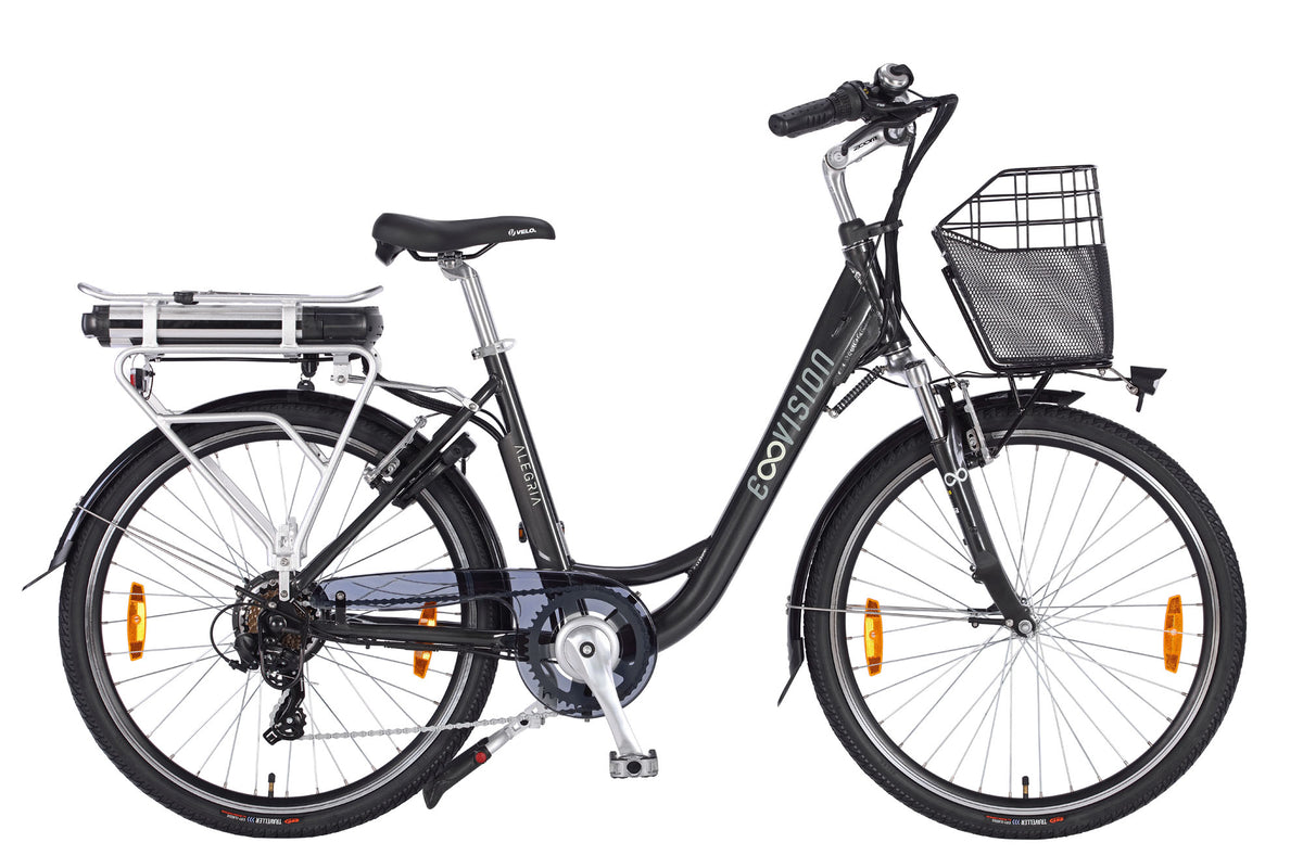 E- Vision Alegria D 46 cm/26 inch wielzwart 7 sp