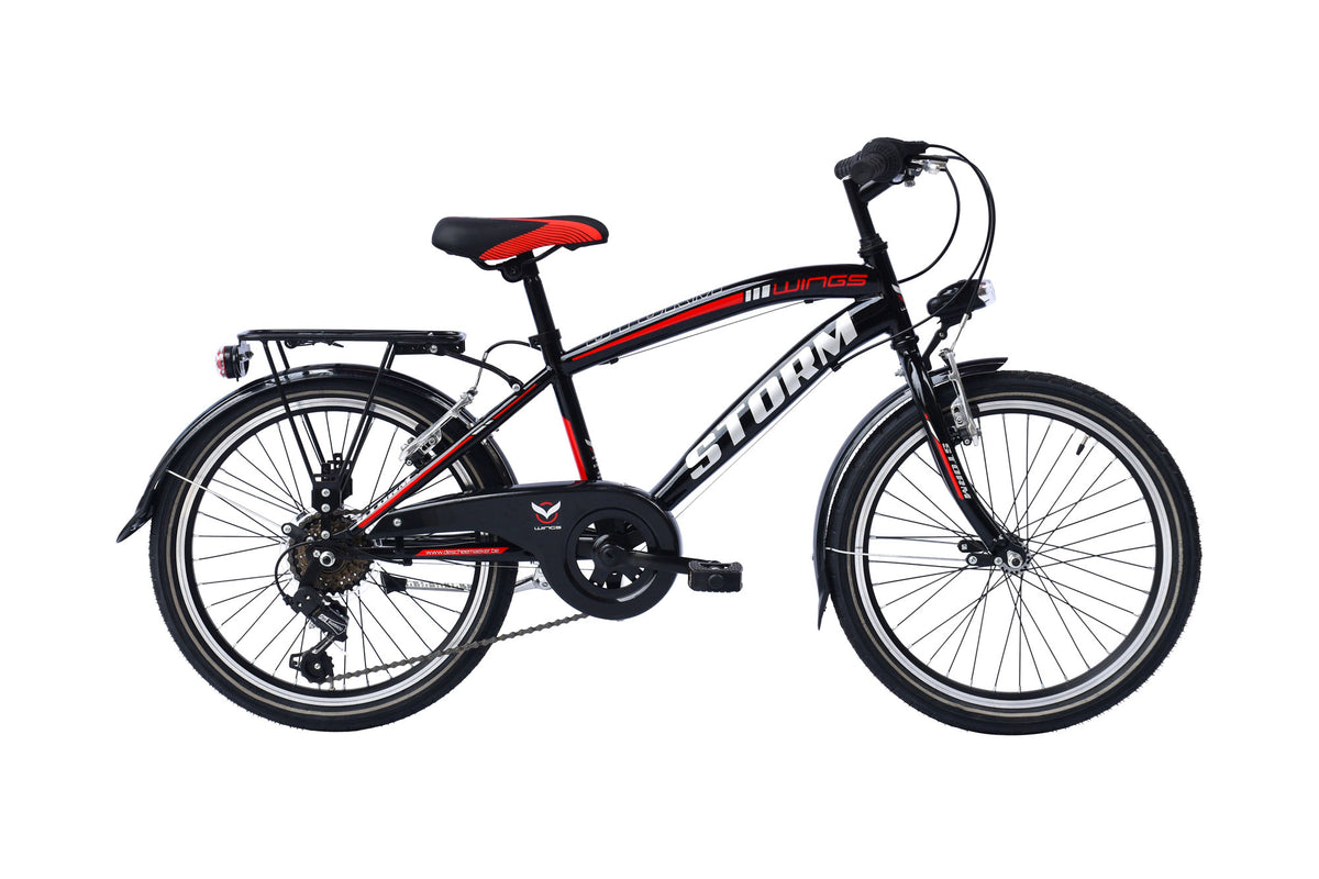 Wings Storm H 30 cm 6 sp zwart rood