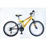 MTBElement 24" F/Srood geel 18sp