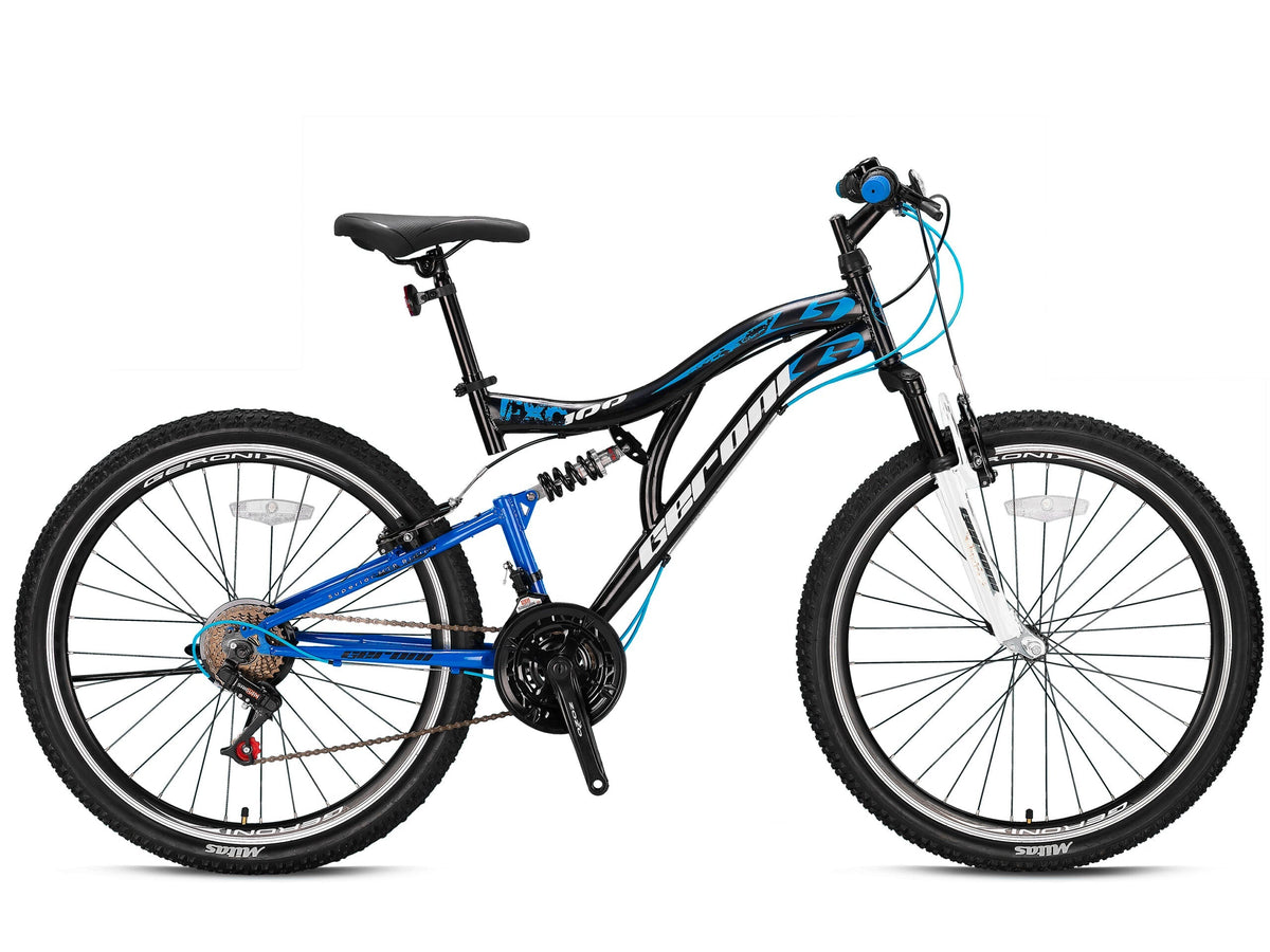 FXC 100 MTB 24" F/Szwart blauw 21sp