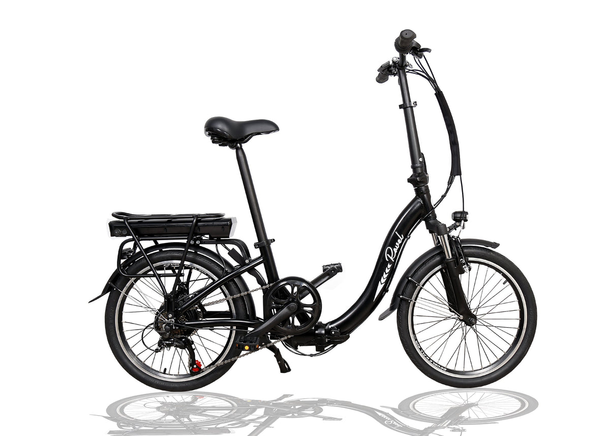 MBM Ravel E.vouwfiets 35 cm Shimano 7 sp zwart