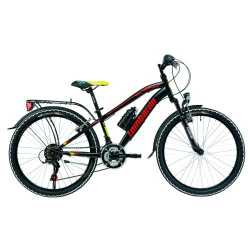 Lombardo MTB Tropea H 35 cm zwart rood geel 18 sp